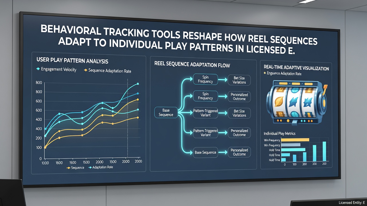 Reel sequence visualization adapting to detected player behavior patterns