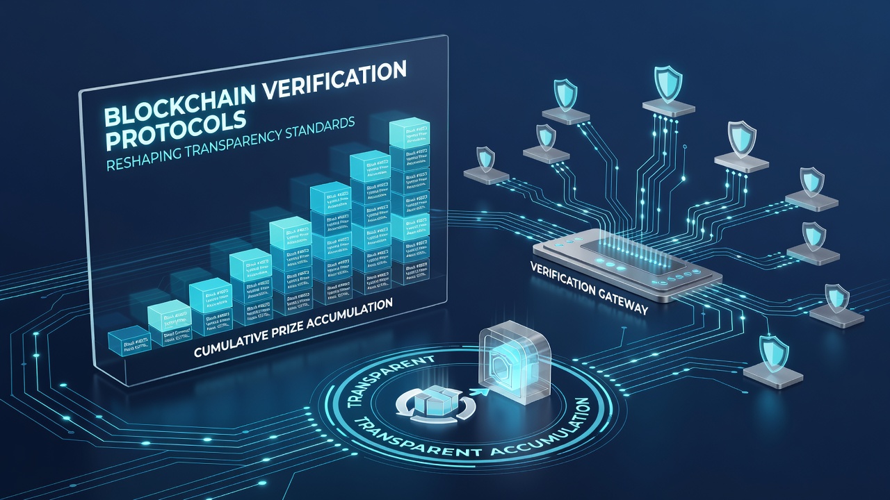 Secure blockchain ledger tracking cumulative prizes across reel platforms in July 2026