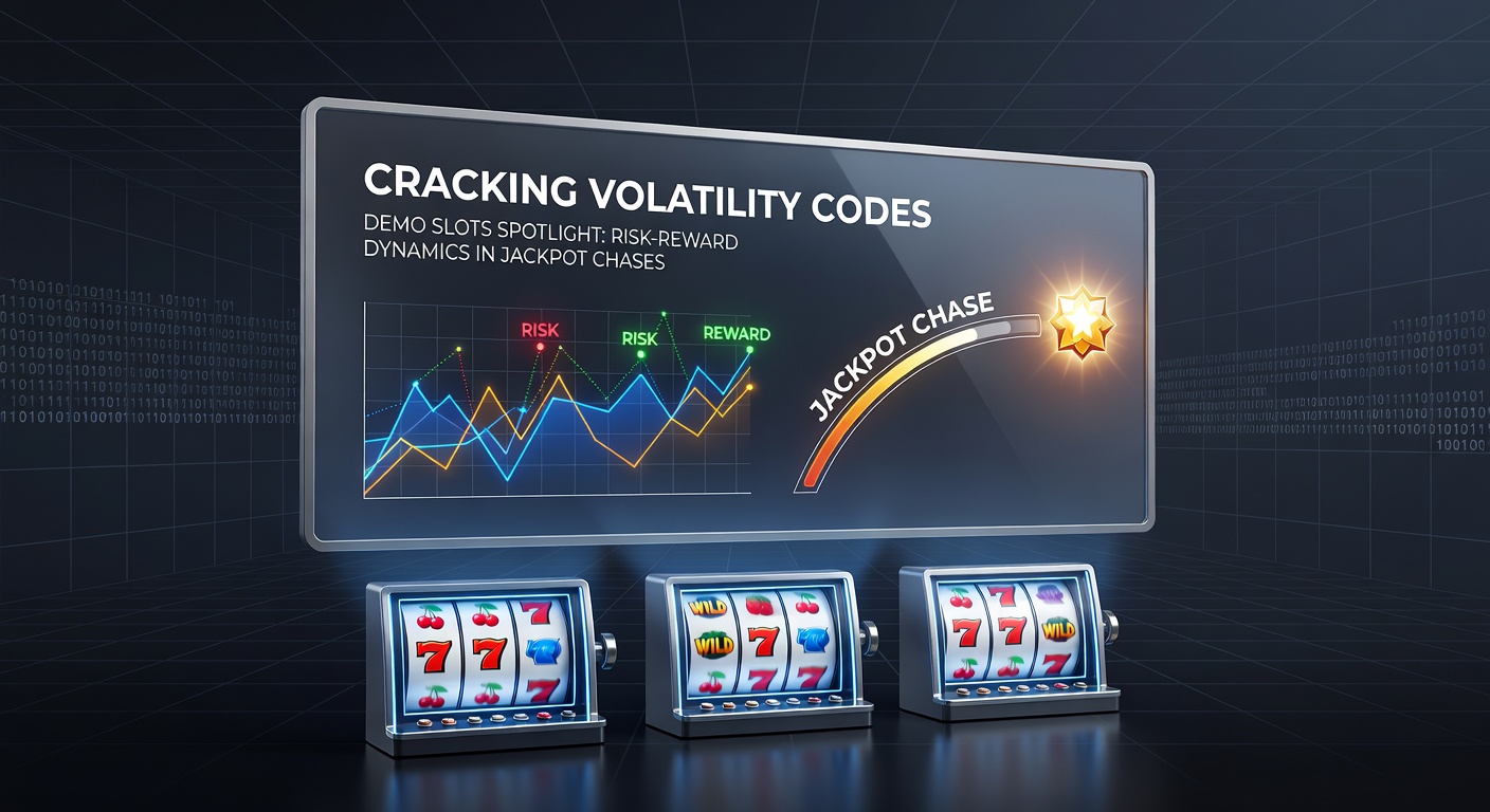 Screenshot of a high-volatility demo slot interface showing jackpot meters and spinning reels in action