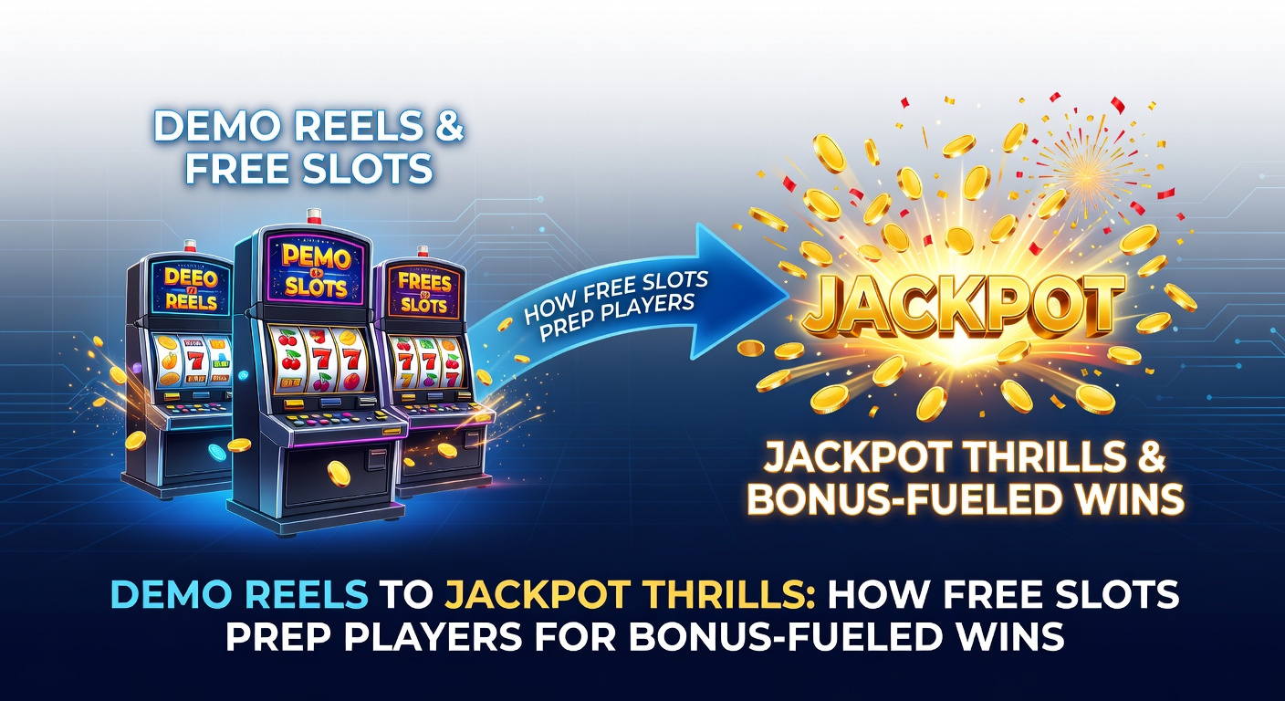 Vibrant demo slot screen displaying spinning reels, bonus symbols, and free spin counters building excitement without real stakes